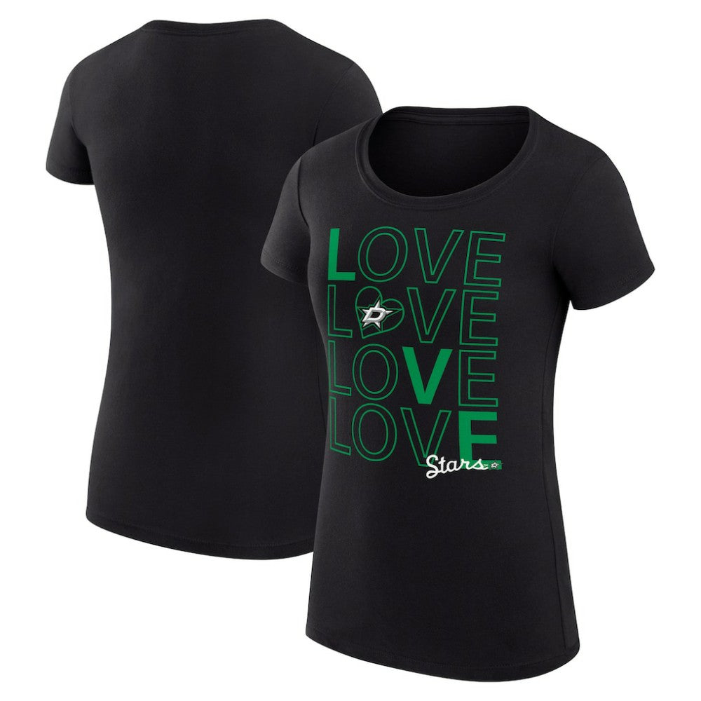 Dallas Stars G-III 4Her by Carl Banks Women's Super-Slim Fit Lightweight Hockey Love T-Shirt - NHL T-shirts