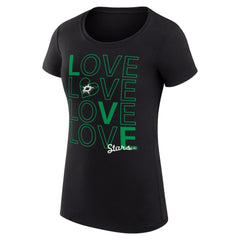 Dallas Stars G-III 4Her by Carl Banks Women's Super-Slim Fit Lightweight Hockey Love T-Shirt - NHL T-shirts