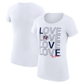 Columbus Blue Jackets G-III 4Her by Carl Banks Women's Super-Slim Fit Lightweight Hockey Love T-Shirt - NHL T-shirts