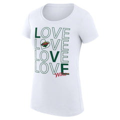 Minnesota Wild G-III 4Her by Carl Banks Women's Super-Slim Fit Lightweight Hockey Love T-Shirt - NHL T-shirts