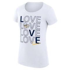 Nashville Predators G-III 4Her by Carl Banks Women's Super-Slim Fit Lightweight Hockey Love T-Shirt - NHL T-shirts