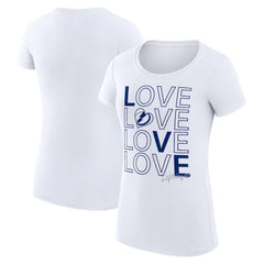 Tampa Bay Lightning G-III 4Her by Carl Banks Women's Super-Slim Fit Lightweight Hockey Love T-Shirt - NHL T-shirts