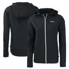 New York Jets Cutter & Buck Women's Throwback Daybreak Eco Recycled Half-Zip Hoodie | NFL Discount