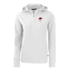 Buffalo Bills Cutter & Buck Women's Throwback Daybreak Eco Recycled Half-Zip Hoodie | NFL Hot