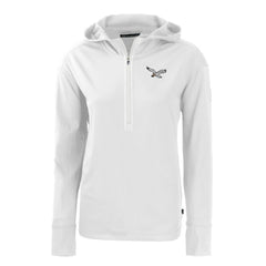 Philadelphia Eagles Cutter & Buck Women's Throwback Daybreak Eco Recycled Half-Zip Hoodie | NFL US