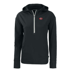 San Francisco 49ers Cutter & Buck Women's Throwback Daybreak Eco Recycled Half-Zip Hoodie | NFL Discount