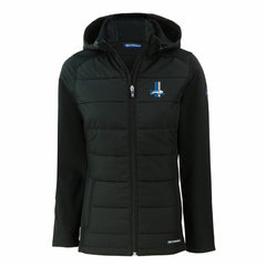 Detroit Lions Cutter & Buck Women's Throwback Evoke Hybrid Eco Softshell Recycled Full-Zip Hoodie Jacket | NFL Near me
