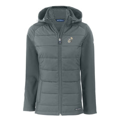 New Orleans Saints Cutter & Buck Women's Throwback Evoke Hybrid Eco Softshell Recycled Full-Zip Hoodie Jacket | NFL Outlet