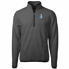 Detroit Lions Cutter & Buck Throwback Cascade Eco Sherpa Fleece Quarter-Zip Pullover Jacket | NFL Outlet