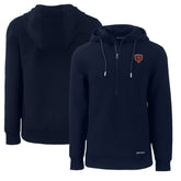 Chicago Bears Cutter & Buck Throwback Roam Eco Half-Zip Recycled Pullover Hoodie | NFL US