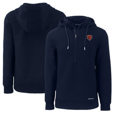 Chicago Bears Cutter & Buck Throwback Roam Eco Half-Zip Recycled Pullover Hoodie | NFL US