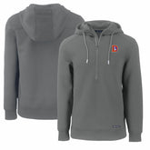 Denver Broncos Cutter & Buck Throwback Roam Eco Half-Zip Recycled Pullover Hoodie | NFL New