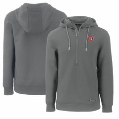 Denver Broncos Cutter & Buck Throwback Roam Eco Half-Zip Recycled Pullover Hoodie | NFL New