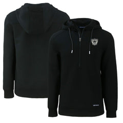 Las Vegas Raiders Cutter & Buck Throwback Roam Eco Half-Zip Recycled Pullover Hoodie | NFL Sale