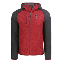 Atlanta Falcons Cutter & Buck Throwback Mainsail Sweater-Knit Full-Zip Hoodie | NFL US