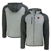 Chicago Bears Cutter & Buck Throwback Mainsail Sweater-Knit Full-Zip Hoodie | NFL US