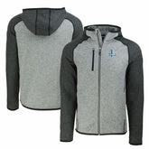 Detroit Lions Cutter & Buck Throwback Mainsail Sweater-Knit Full-Zip Hoodie | NFL Near me