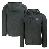Las Vegas Raiders Cutter & Buck Throwback Mainsail Sweater-Knit Full-Zip Hoodie | NFL New