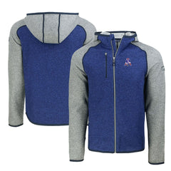 New England Patriots Cutter & Buck Throwback Mainsail Sweater-Knit Full-Zip Hoodie | NFL Hot