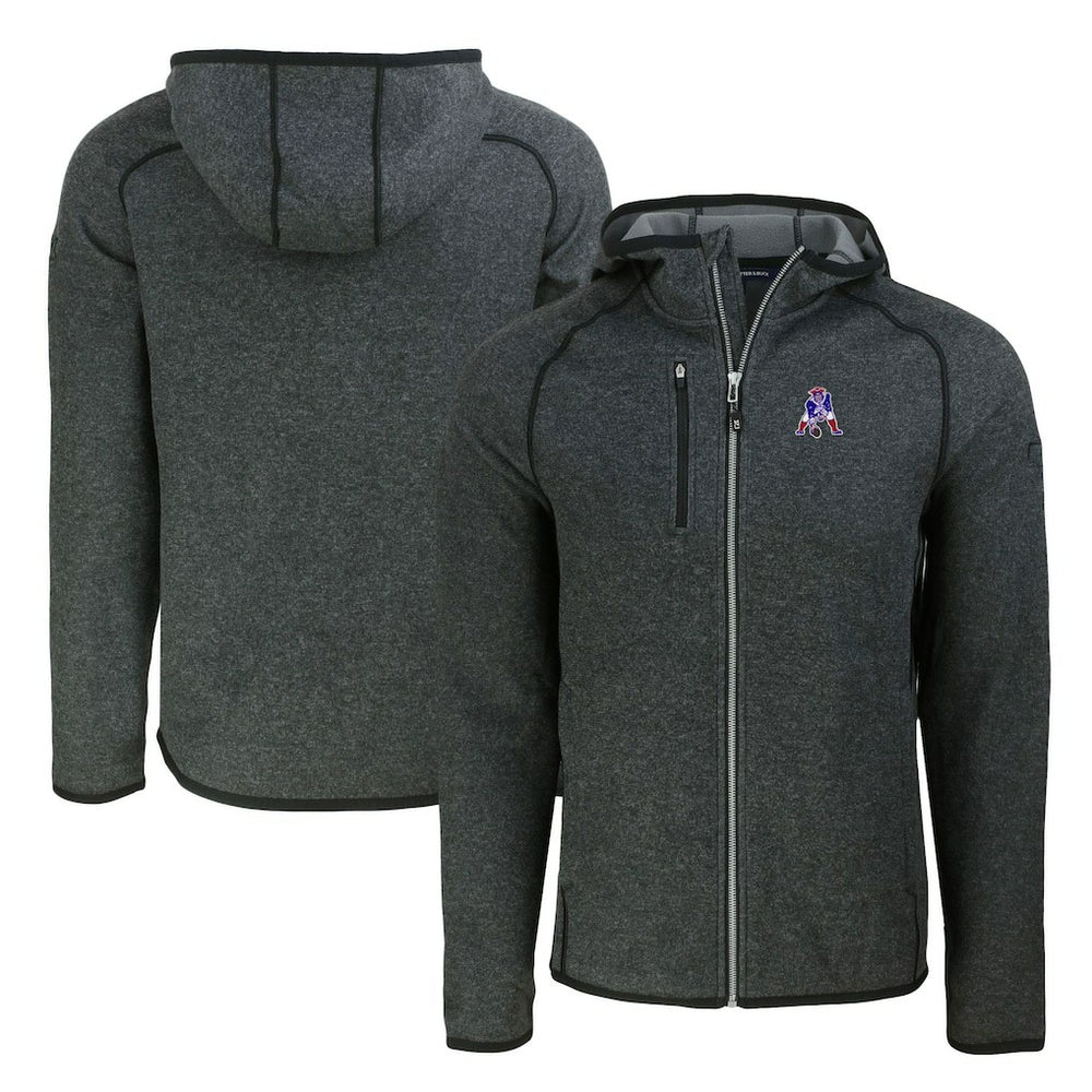 New England Patriots Cutter & Buck Throwback Mainsail Sweater-Knit Full-Zip Hoodie | NFL Near me