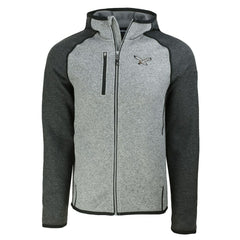Philadelphia Eagles Cutter & Buck Throwback Mainsail Sweater-Knit Full-Zip Hoodie | NFL Sale
