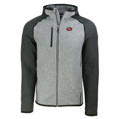 San Francisco 49ers Cutter & Buck Throwback Mainsail Sweater-Knit Full-Zip Hoodie | NFL On sale