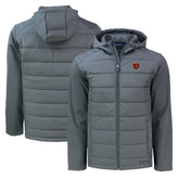Chicago Bears Cutter & Buck Throwback Evoke Hybrid Eco Softshell Recycled Full-Zip Hoodie Jacket | NFL US