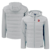 Denver Broncos Cutter & Buck Throwback Evoke Hybrid Eco Softshell Recycled Full-Zip Hoodie Jacket | NFL Near me