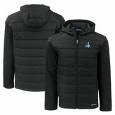 Detroit Lions Cutter & Buck Throwback Evoke Hybrid Eco Softshell Recycled Full-Zip Hoodie Jacket | NFL Discount