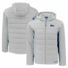 Seattle Seahawks Cutter & Buck Throwback Evoke Hybrid Eco Softshell Recycled Full-Zip Hoodie Jacket | NFL US