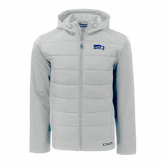 Seattle Seahawks Cutter & Buck Throwback Evoke Hybrid Eco Softshell Recycled Full-Zip Hoodie Jacket | NFL US