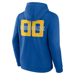 Royal Golden State Warriors Stellar Personalized Name & Number Pullover Hoodie sale | NBA