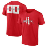 Red Houston Rockets Stellar Personalized Name & Number T-Shirt | NBA