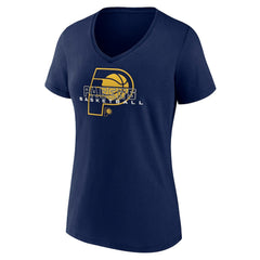 Navy Indiana Pacers Women's Stellar Personalized Name & Number V-Neck T-Shirt | NBA
