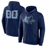 Navy Memphis Grizzlies Stellar Personalized Name & Number Pullover Hoodie | NBA
