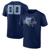 Navy Memphis Grizzlies Stellar Personalized Name & Number T-Shirt | NBA