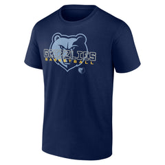 Navy Memphis Grizzlies Stellar Personalized Name & Number T-Shirt | NBA