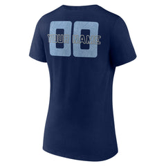 Navy Memphis Grizzlies Women's Stellar Personalized Name & Number V-Neck T-Shirt | NBA
