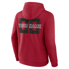 Red Miami Heat Stellar Personalized Name & Number Pullover Hoodie | NBA