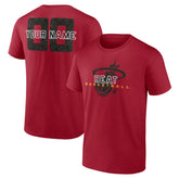 Red Miami Heat Stellar Personalized Name & Number T-Shirt | NBA