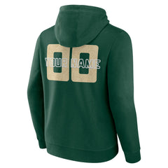 Hunter Green Milwaukee Bucks Stellar Personalized Name & Number Pullover Hoodie | NBA