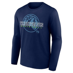 Navy Minnesota Timberwolves Stellar Personalized Name & Number Long Sleeve T-Shirt | NBA