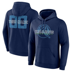 Navy Minnesota Timberwolves Stellar Personalized Name & Number Pullover Hoodie | NBA