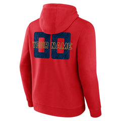Red New Orleans Pelicans Stellar Personalized Name & Number Pullover Hoodie | NBA