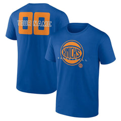 Blue New York Knicks Stellar Personalized Name & Number T-Shirt | NBA