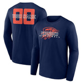 Navy Oklahoma City Thunder Stellar Personalized Name & Number Long Sleeve T-Shirt | NBA