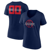 Navy Washington Wizards Women's Stellar Personalized Name & Number V-Neck T-Shirt | NBA