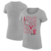 Cincinnati Reds G-III 4Her by Carl Banks Women's Super-Slim Fit Lightweight Love Graphic Team T-Shirt - MLB T-shirts