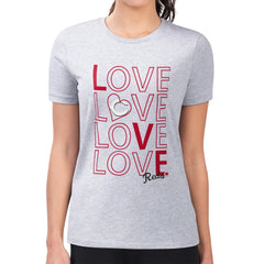 Cincinnati Reds G-III 4Her by Carl Banks Women's Super-Slim Fit Lightweight Love Graphic Team T-Shirt - MLB T-shirts