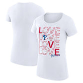 Philadelphia Phillies G-III 4Her by Carl Banks Women's Super-Slim Fit Lightweight Love Graphic Team T-Shirt - MLB T-shirts